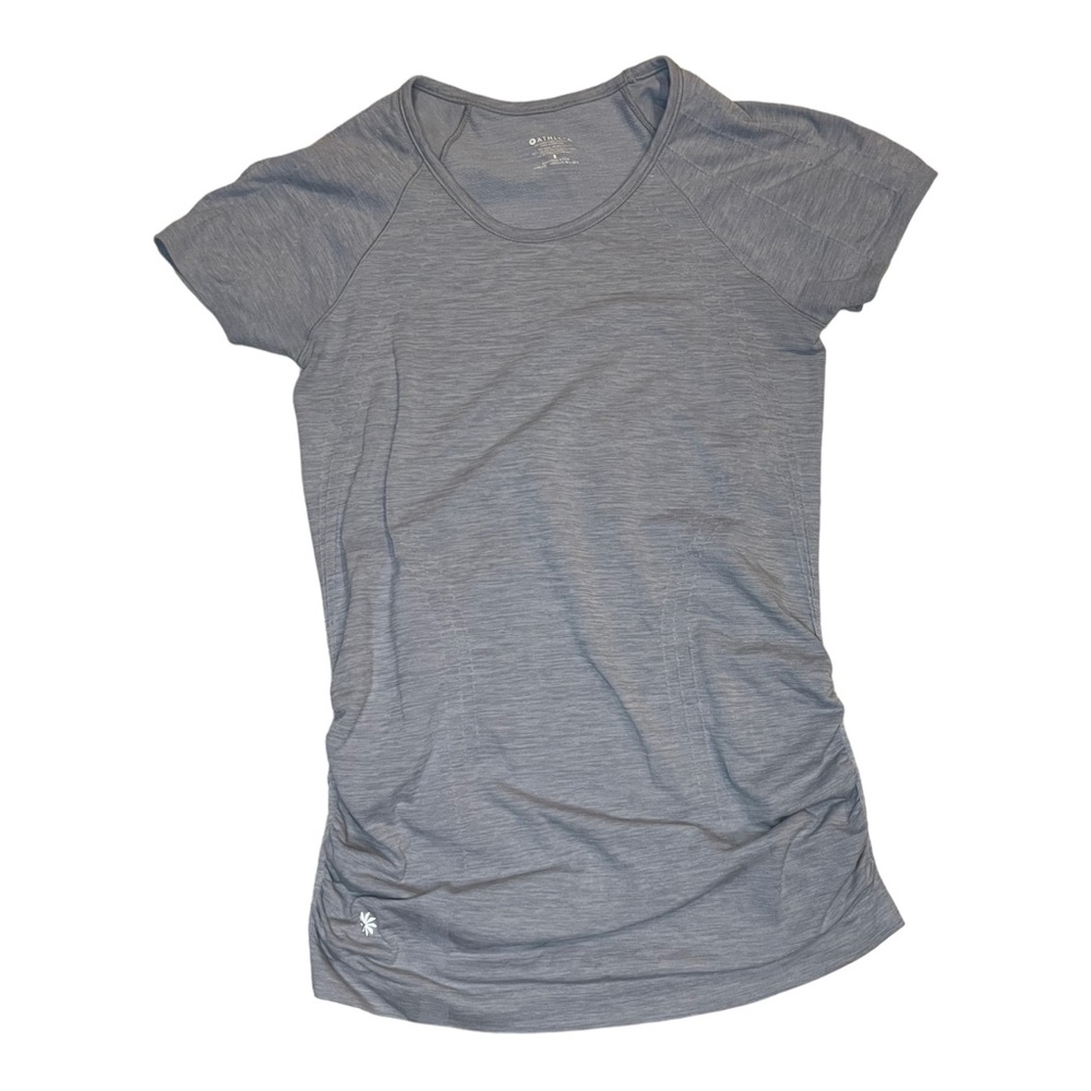 Athleta Speedlight Short Sleeve Athletic Tee in Gray Sz S